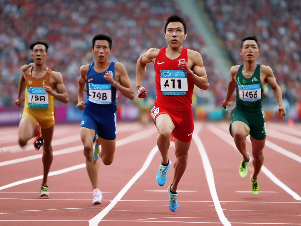 奥运运动员苏炳添中国短跑突破历史的传奇飞人故事